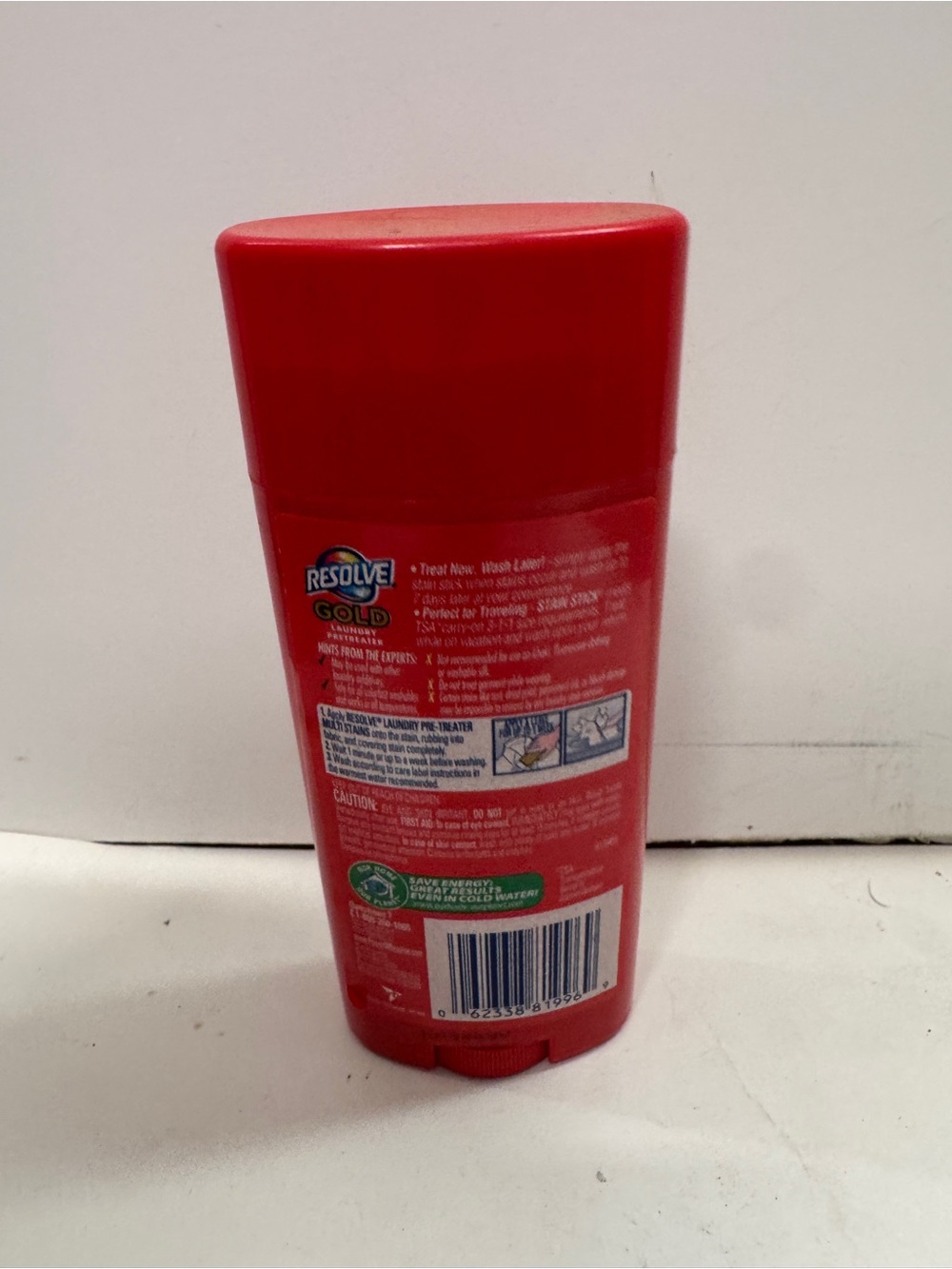 Resolve Gold Laundry Pre Treater Stain Stick 3 Oz - Picture 2 of 3